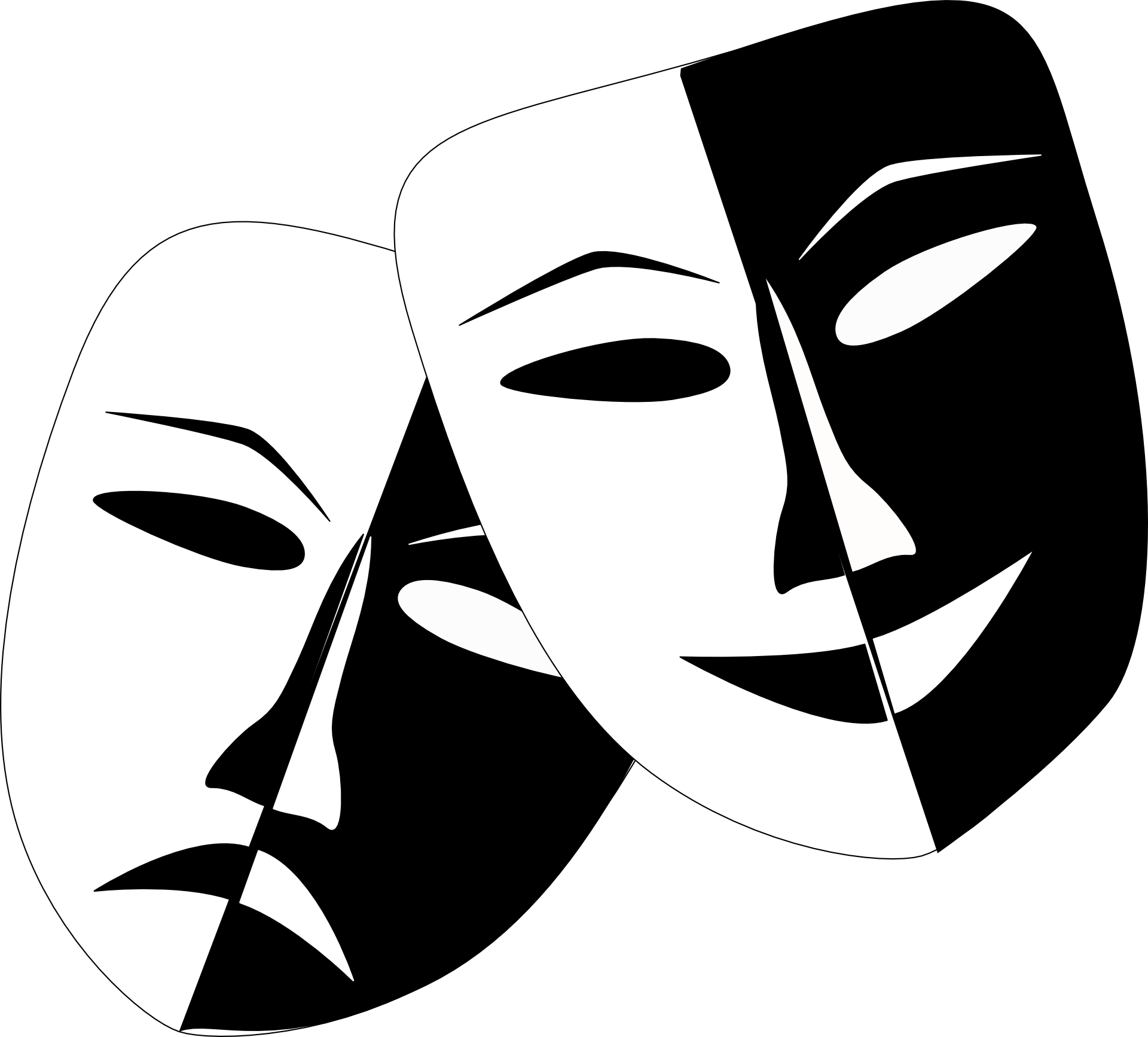 Drama Masks - Tragedy & Comedy